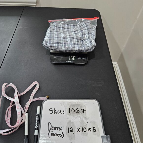 Vintage Banana Republic Mens Y2K Flannel Button Down Shirt Small Gray Gorpcore - Picture 10 of 10